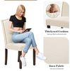 DUMOS Esszimmerstühle 4er Set, Elegant und Schön Modern Stühle Esszimmer, Pu-Leder Gepolstert küchenstühle, Esszimmerstuhl Geeignet für Küche, Wohnzimmer, Schlafzimmer (Beige) Bild 4