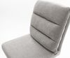 Barstuhl Pela-Flex Strukturstoff Soft Grau Kufengestell Edelstahl Silberfarben Bild 5