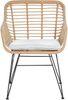 Bistro Set mit Kissen TRESTINA Hellbraun Bild 5