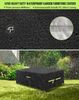 VDISRR Abdeckhaube Gartenmöbel, 420D Oxford Abdeckhauben Für Tische 125 x 63 x 74 cm, Gartentische Schutzhülle mit Belüftungsöffnungen Wasserdicht, UV-beständig, Staubfest, Winterfest für Terrassenmöbel Bild 2