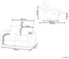 2-Sitzer Sofa Samtstoff creme elektrisch verstellbar VERDAL Bild 3