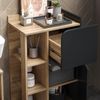 Badmöbel-Set Karen Sonoma/Anthrazit 3 Teile, mit Midischrank Vicco Bild 5
