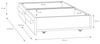 Forte SURFINIO Schublade 50, Unterbettschublade auf Rollen, 2 Fächer, Schlafzimmer, Jugendzimmer, Stauraum, Holzwerkstoff, Grau, 50,9 cm breit x 15,9 cm hoch x 53 cm tief Bild 5