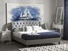 Polsterbett 'BORDEAUX' Leinenoptik mit Lattenrost Grau 180x200 cm Bild 2