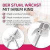 Suleno - Baby Hochstuhl mitwachsend, Kinderstuhl, Kinderhochstuhl, Babyliege, Baby High Chair, verstellbar, klappbar, 7 Höhen, abnehmbares Tablett, aufsteckbarer Teller, 0 - 6 Jahre Bild 3