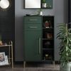 Lomadox Highboard KELLA-80, Flur Highboard Flurkommode grün, Füße goldfarben 67,1x117,4x33,1 cm Bild 2