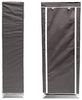BAKAJI Platzsparender Schuhschrank für 10 Einlegeböden 60 x 30 x 150 cm, bis zu 36 Paar Schuhe, Struktur aus Stahl und Bezug aus TNT-Stoff, wasserdicht, mit Reißverschluss staubdicht (Grau) Bild 3