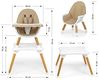 MILLY MALLY High chair f or feeding2w1Malmo Beig Bild 5