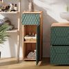 Midischrank Irma Grün/Goldkraft Eiche 30 x 81 cm mit 1 Schublade, 2 Fächer, Badezimmer Vicco Bild 5