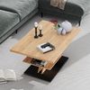 Couchtisch Arivo Schwarz 90 x 60 cm mit Ablage Vicco Bild 4