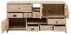 Waschtisch Laos 146x76x50 cm aus massivem Mangoholz – Doppelwaschtisch ohne Waschbecken, rustikaler Waschbeckenunterschrank mit Schublade & Türen Bild 5