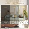 HOMCOM Stehlampe dimmbare Bodenlampe mit 3 Helligkeitsstufen, Fußschalter, LED, Wohnzimmer, Schlafzimmer, Gold Bild 3