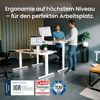 Desktopia Pro X - Elektrisch höhenverstellbarer Schreibtisch / Ergonomischer Tisch mit Memory-Funktion, Schwarz, Gestell Weiß, 160x80 cm Bild 3