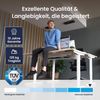 Desktopia Pro X - Elektrisch höhenverstellbarer Schreibtisch / Ergonomischer Tisch mit Memory-Funktion, Schwarz, Gestell Weiß, 160x80 cm Bild 5
