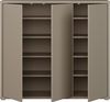 FORTE Schuhschrank Alice Springs, Schuhschrank, Platz für 20 Paar Schuhe, 3 Türen (B/H/T 109,2/99,1/34,9 cm) Stauraumschrank, Mehrzweckschrank, grifflose Front, Push to open Bild 4