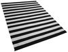 Outdoor Teppich schwarz-weiß 160 x 230 cm Streifenmuster Kurzflor TAVAS Bild 4