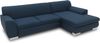 DOMO Collection Nika Eckcouch in L-Form, Sofa Eckgarnitur, Moderne Polsterecke, Ecksofa, blau, 277 x 156 x 78 cm Bild 3