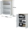 Aktenschrank 11 JASMIN Pinie hell weiß Akzente Artisan Eiche Bild 3