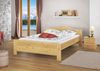ERST-HOLZ Bett Klassisches Holzbett 140x200 mit Rost, Kieferfarblos lackiert Bild 2