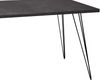 Esstisch schwarz matt 140x90 cm Big System Draht-72-A 140x90 starr Bild 5