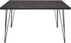 Esstisch schwarz matt 140x90 cm Big System Draht-72-A 140x90 starr Bild 2