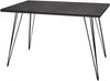 Esstisch schwarz matt 140x90 cm Big System Draht-72-A 140x90 starr Bild 3
