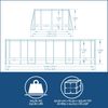 Bestway Power Steel Swimmingpool-Set Oval 488x305x107 cm 92860 Bild 3