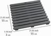 WENKO INDOOR&OUTDOOR Badematte 55 x 55 cm, Grau Bild 4