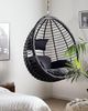 Hängesessel Rattan schwarz ø 106 cm TOLLO Bild 2