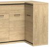Lomadox Kommode MEGARA-161, Eckschrank Sideboard Schrank modern in braun mit Eiche Hickory Design Bild 3