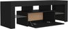 vidaXL TV Schrank mit LED-Leuchten Lowboard Fernsehschrank Fernsehtisch Sideboard HiFi-Schrank TV Möbel Tisch Board Schwarz 120 x 35 x 40 cm Bild 4