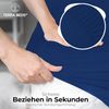 Terra Beds Premium Topper Spannbettlaken 140x200 cm - 160x200 cm 160g/m2-100% Hochwertiges Oeko-TEX Baumwoll Jersey Spannbetttuch für boxspringbett Topper – Erhältlich in 10 Farben Bild 4