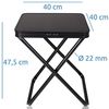 yourGEAR Campingstuhl yourGEAR Tavolino 3D Hocker mit Tischplatte Alu Quick Dry Polsterung Bild 2