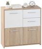 Dmora - Kommode Regensburg, Wohnzimmerbuffet, Wohnzimmer-Sideboard, Moderne Küchen-Speisekammer, 77x30 h77 cm, Weiß Bild 3