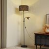 Lindby Stehlampe Melanie, Metall, Schwarz IP20, 1 x 15 W E27 + 1 x 10 W E14 Bild 2