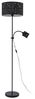 Lindby Stehlampe Melanie, Metall, Schwarz IP20, 1 x 15 W E27 + 1 x 10 W E14 Bild 1