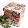 Hocker aus Kunstleder Sitzhocker 2009 Aufbewahrungsbox 40cm Sitzwürfel Truhe Korb Bild 1