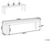 Gartenbank TUSCANIA 160 cm Holz Dunkler Holzfarbton Bild 3