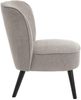 DRW Sessel aus Polyester und Holz in Hellgrau und Schwarz Bild 3