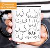 MoonWorks Tasse Kaffee-Tasse Titten-Muster Brüste Fun-Tasse Titten-Tasse Büro-Tasse MoonWorks®, Keramik Bild 2