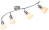 Leuchten Direkt 4er Spot Karo stahl-weiß 87x22 cm E14, max. 40 W Bild 5