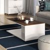Germania Couchtisch 1495-573 GW-California, in Kaschmir/Nussbaum-Nb, mit Dualkante, 109 x 39 x 59 cm (BxHxT) Bild 3