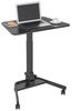 SVITA Schreibtisch JEJU, Stehpult, Mobil, Computertisch, Laptoptisch, Schwarz Bild 4