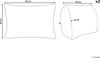 Kissen 2er Set Geometrisches Muster CRATAEGUS Baumwolle 40 x 60 cm Helles Beige Bild 3