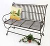 DanDiBo Gartenbank Metall Braun Wetterfest 2-Sitzer Finca 102 cm Bank Garten Sitzbank Eisen Bild 1