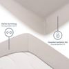 Blumtal® Spannbettlaken 200x220 cm Basics Jersey - Bettbezug 200x220 cm aus 100% Baumwolle - OEKO-TEX zertifiziertes Spannbetttuch 200x220 cm - Matratzenbezug 200x220 cm -Bettbezug - Moonlight Grey - Grau Bild 4