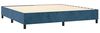 vidaXL Boxspringbett mit Matratze Dunkelblau 200x200 cm Samt 3132883 Bild 4