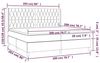vidaXL Boxspringbett mit Matratze Dunkelblau 200x200 cm Samt 3132883 Bild 2