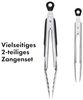 OXO Good Grips Kochzange OXO 2-teiliges Zangenset, die gezackten Edelstahlkanten sorgen für einen sicheren Griff Bild 4