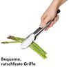 OXO Good Grips Kochzange OXO 2-teiliges Zangenset, die gezackten Edelstahlkanten sorgen für einen sicheren Griff Bild 3